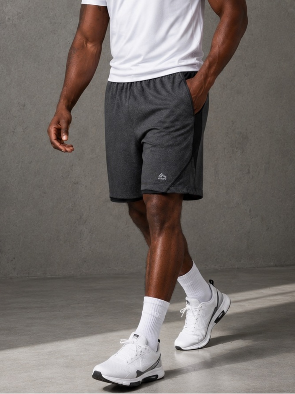RBX Performance Athletic Shorts Gray Activewear Gym Training Running Men’s XL